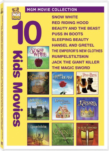 10 Kids Movies: Snow White, Red Riding Hood, Beauty and the Beast, Puss in Boots, Sleeping Beauty, Hansel and Gretel, The Emperor�s New Clothes, Rumpelstiltskin, Jack the Giant Killer, The Magic Sword [DVD]