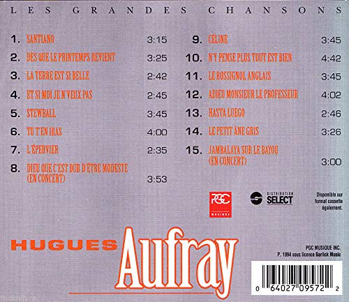 les grandes chansons [Audio CD] Hugues Aufray [Audio CD] Hugues Aufray - Very Good
