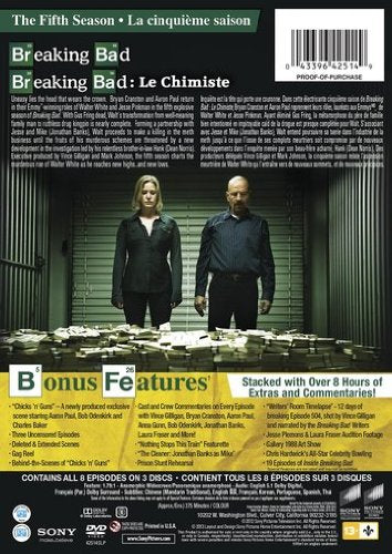 Breaking Bad: The Fifth Season (Bilingual) [DVD] - Very Good