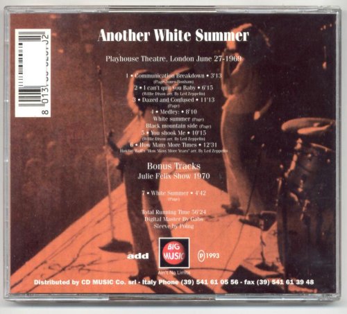 Another White Summer [Audio CD] - Very Good