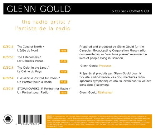 GLENN GOULD: THE RADIO ARTIST [Audio CD] GLENN GOULD