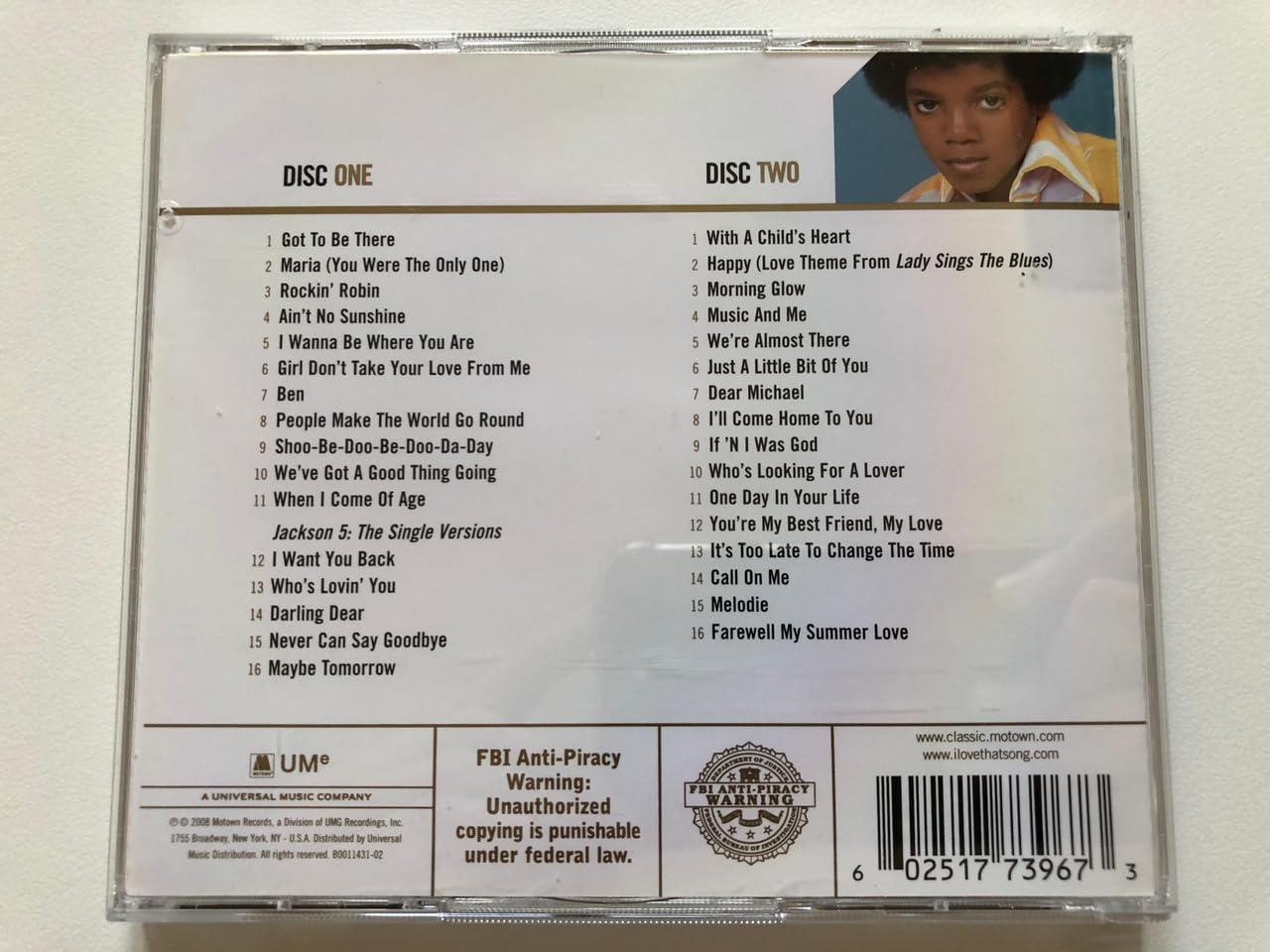 Gold [Audio CD] JACKSON,MICHAEL - Very Good