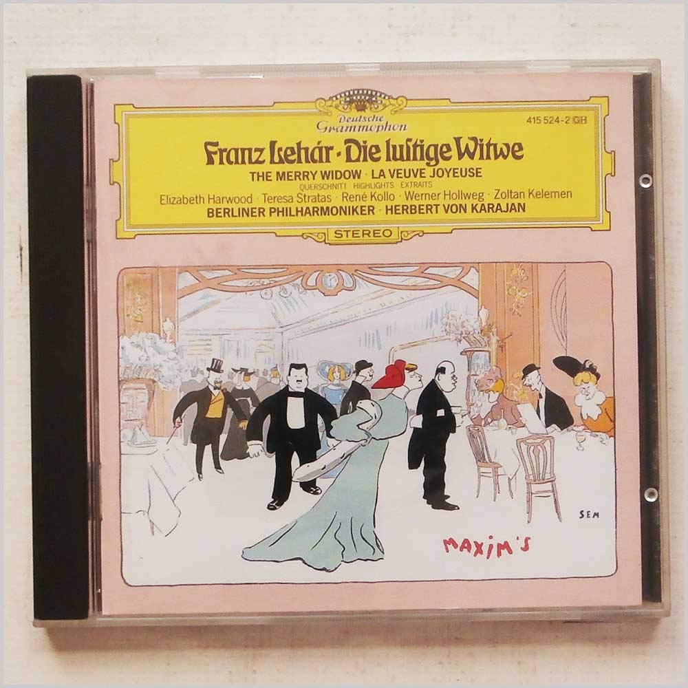Lehar: The Merry Widow; Harwoo [Audio CD] Berlin Deutsche Oper Chorus; Harwood, Elizabep; Ka