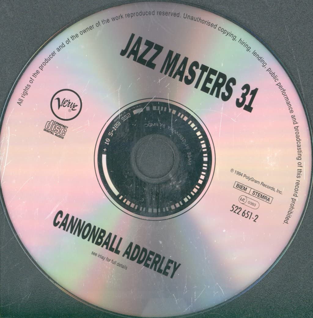 Jazz Masters 31 [Audio CD] Adderley, Cannonball and Ernie Wilkins - Very Good