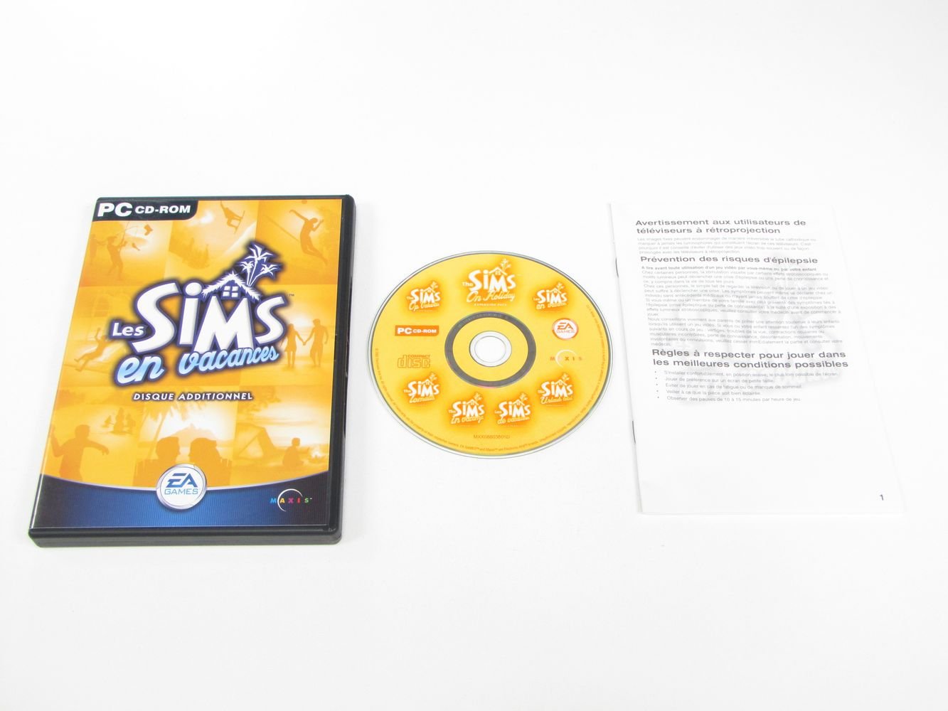 Les Sims: En Vacances/ Disq. Add. (vf) [video game] - Good