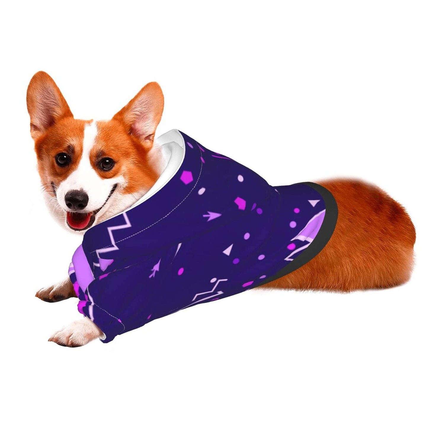 XIWEB Polygon Combination Pet Hoodie Soft Can Not Play Sports Shirt Small and Medium-Sized Dogs Cats and Dogs Hoodie Coat Clothing - Good