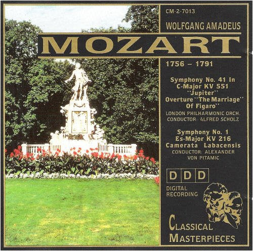 Wolfgang Amadeus Mozart, Symphony 1 & 41 & Overture from Marriage of Figaro (UK Import) [Audio CD] - Very Good