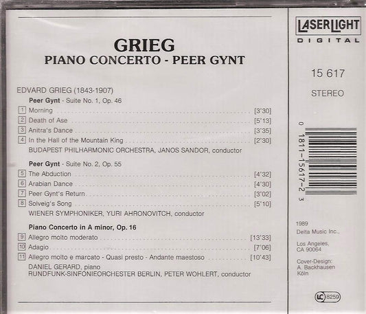 Classical Favorites 8: Grieg Piano Concerto [Audio CD]