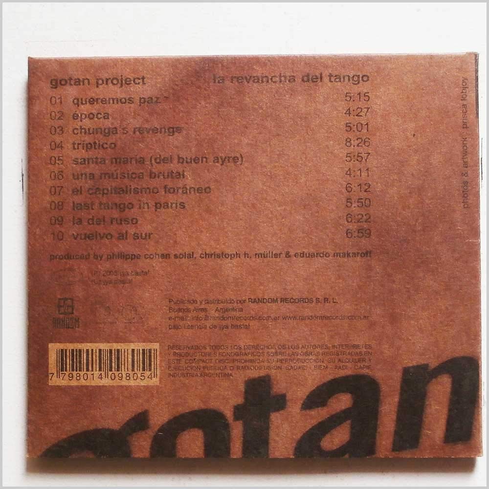 La Revancha Del Tango [Audio CD] Gotan Project - Very Good