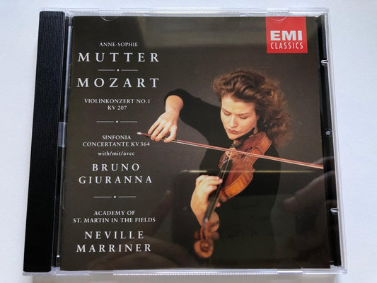 Violin Concerto No. 1 / Sinfonia Concertante K. 364 [Audio CD] Anne-Sophie Mutter; Bruno Giuranna; Wolfgang Amadeus Mozart and Neville Marriner - Very Good