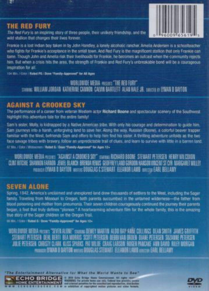Family Collector's Set (The Red Fury / Against a Crooked Sky / Seven Alone) [DVD] - Very Good