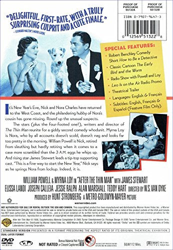 After The Thin Man [DVD] [DVD] - Very Good