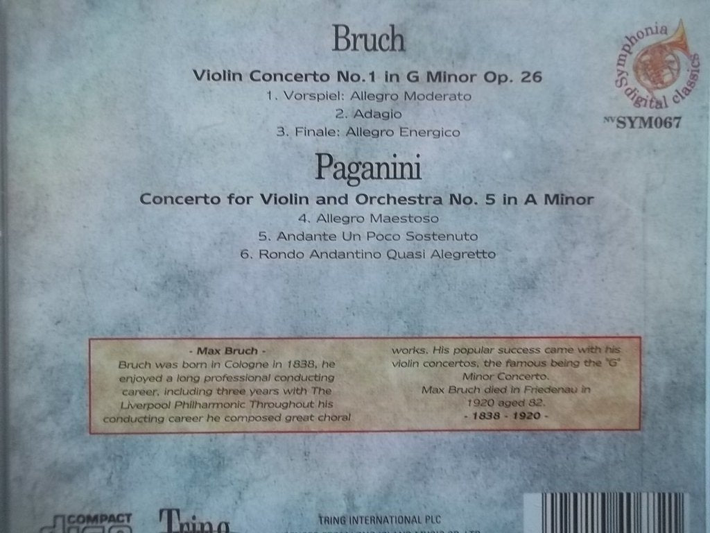 HELENA SPITKOVA Bruch / Paganini Violin Concertos CD [Audio CD] Helena Spitkova