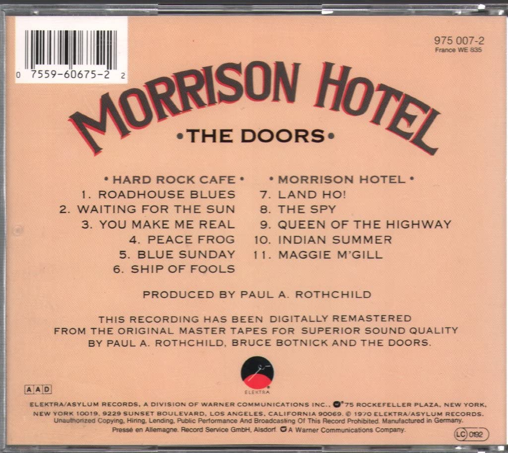 Morrison Hotel [Audio CD] Doors