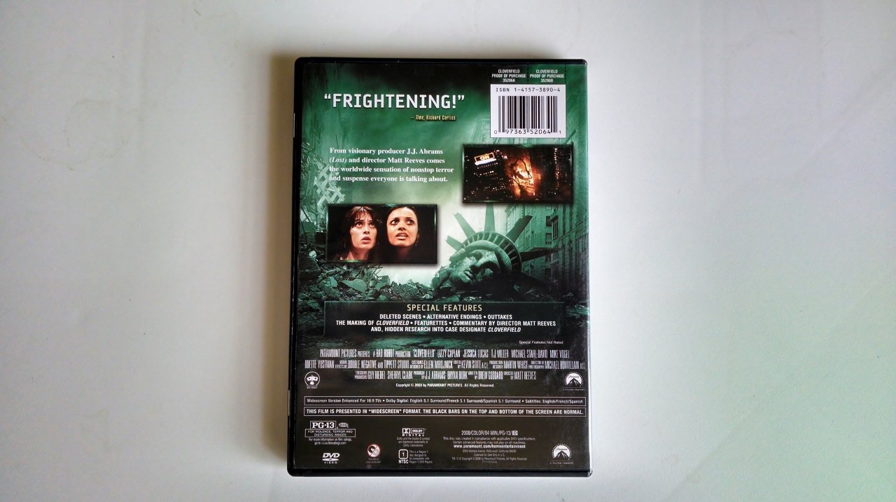 NEW Cloverfield (DVD) [DVD] - Very Good
