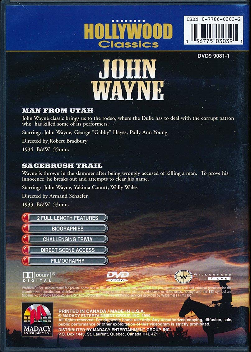 John Wayne [Import] [DVD]