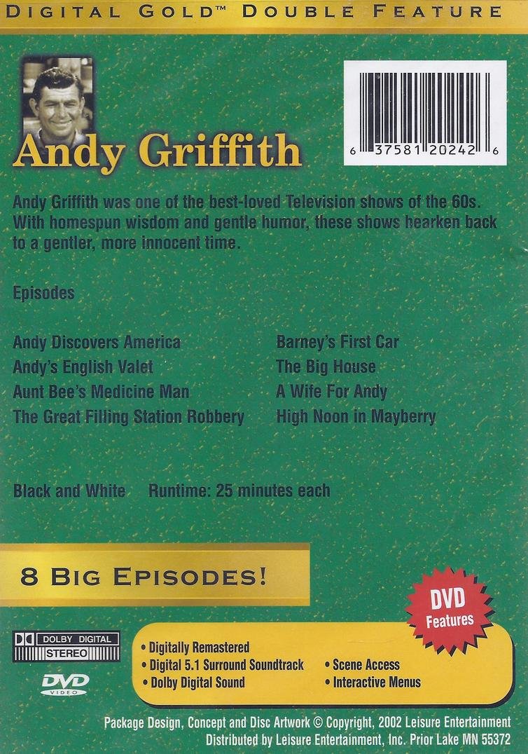 Andy Griffith Digital Gold Double Feature - 8 Episodes [DVD]