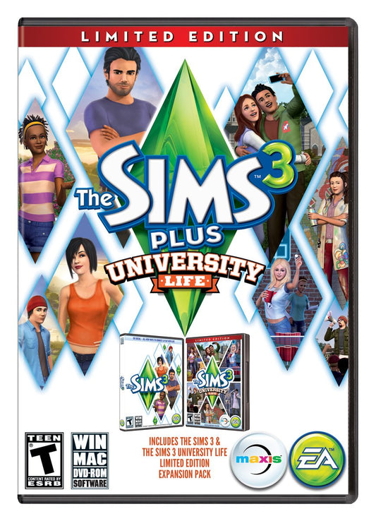 The Sims 3 Plus University Life [video game] - Very Good