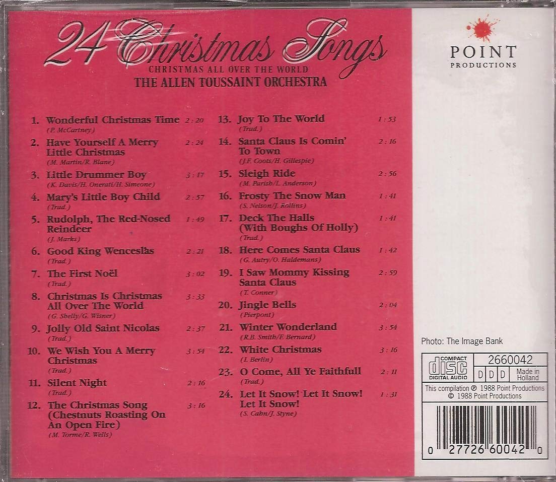 24 CHRISTMAS SONGS - CHRISTMAS ALL OVER THE WORLD [Audio CD] - Very Good