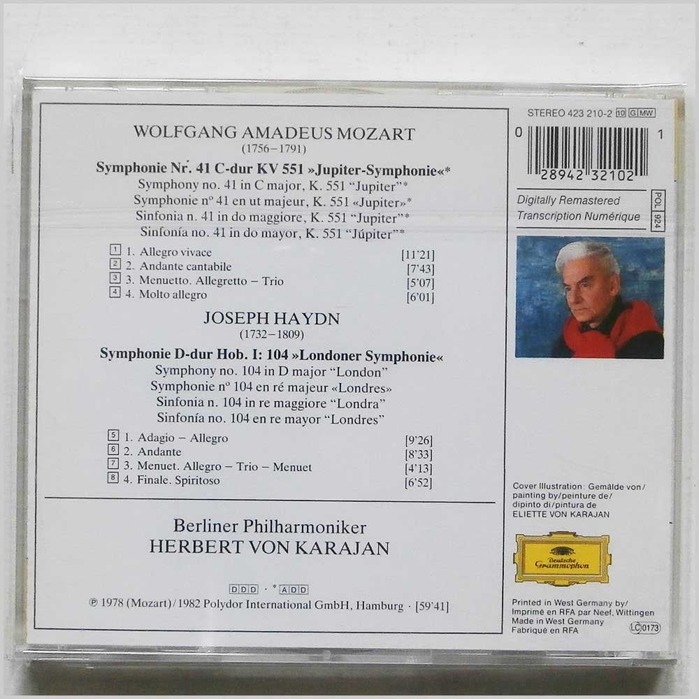 Symphony 41 / Symphony 104 [Audio CD] Mozart; Haydn; Karajan and Bpo