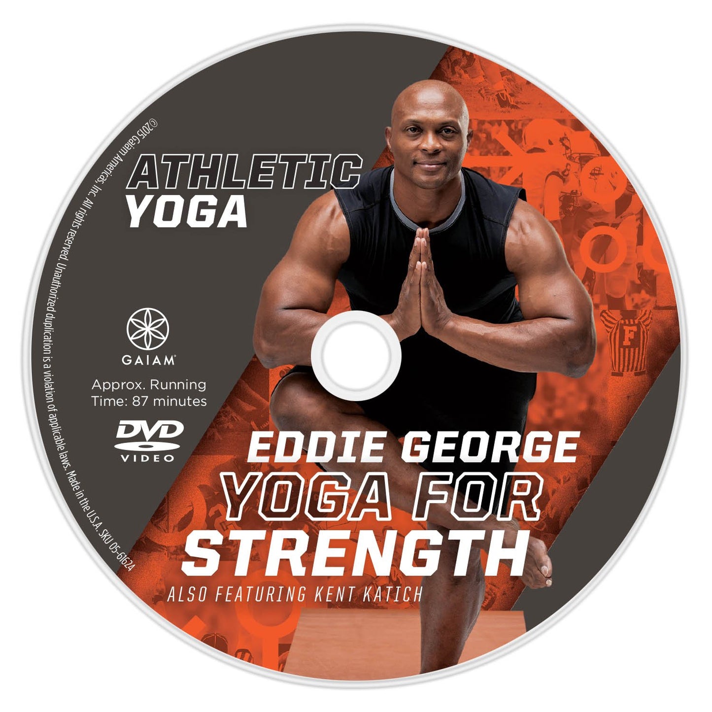 ATHLETIC YOGA: EDDIE GEORGE YOGA FOR STRENGTH - DVD [DVD] - Very Good