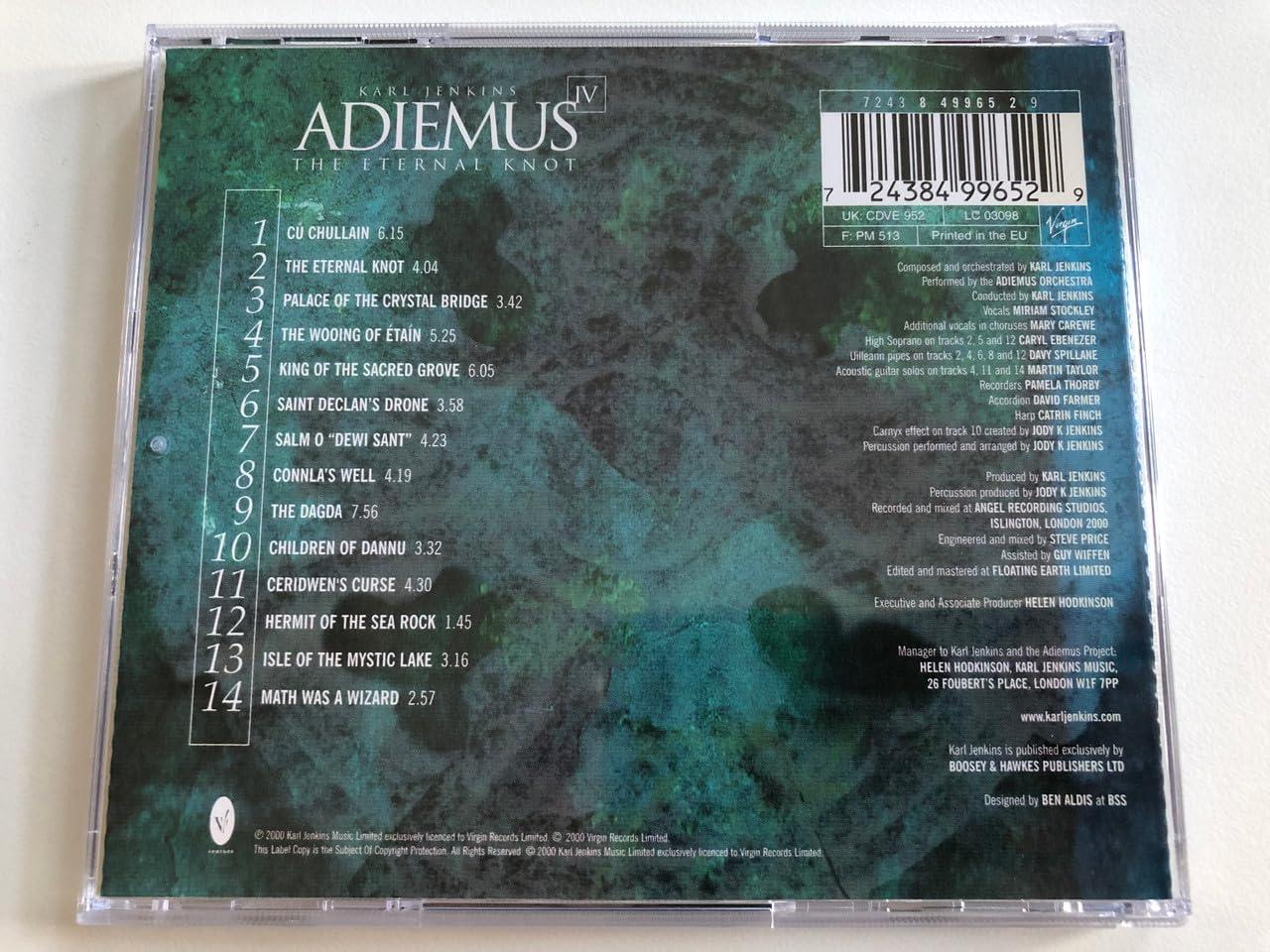 Adiemus Iv: The Eternal Knot [Audio CD] Adiemus and Karl Jenkins - Very Good