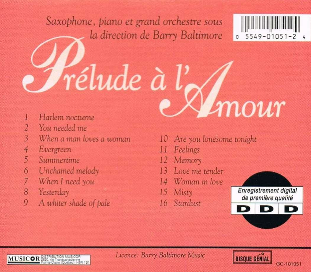 Prelude a l'amour [Audio CD] - Very Good