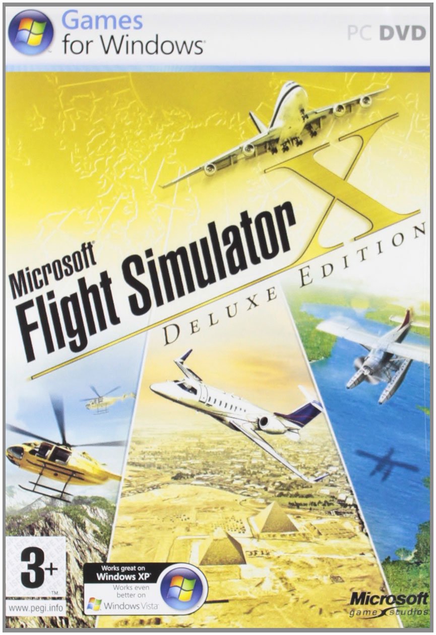 MICROSOFT FLIGHT SIM X DELUXE DVD-ROM [video game]