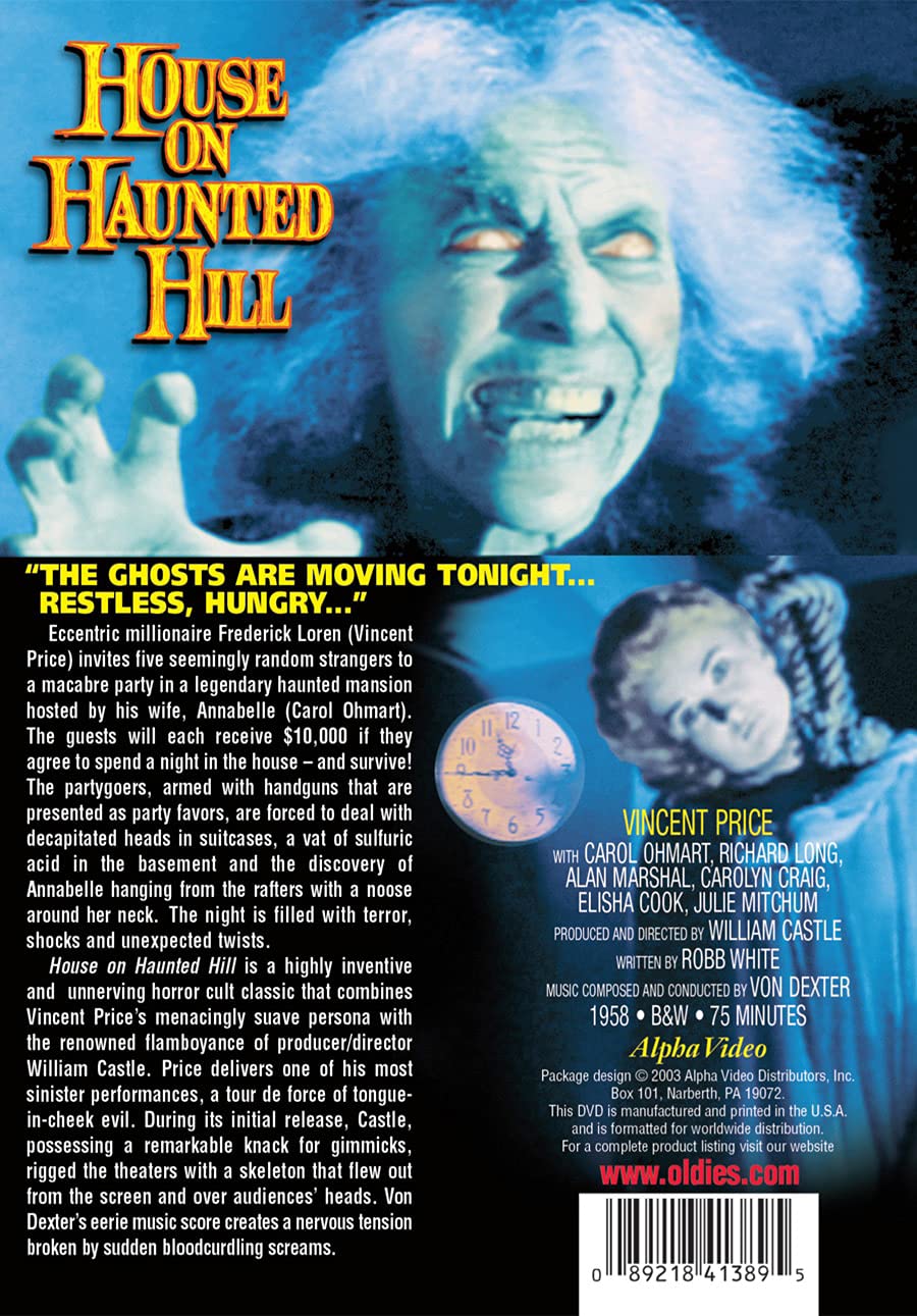 House On Haunted Hill [DVD] - Good