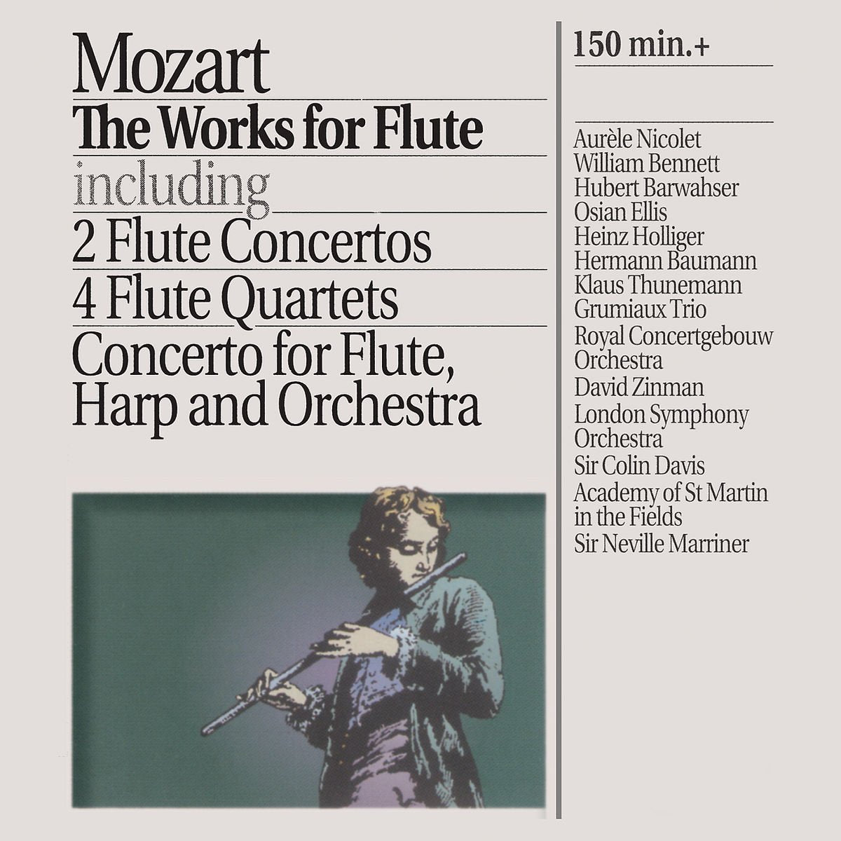 WORKS FOR FLUTE [Audio CD] Various Artists and MOZART, WOLFGANG AMADEUS - Very Good