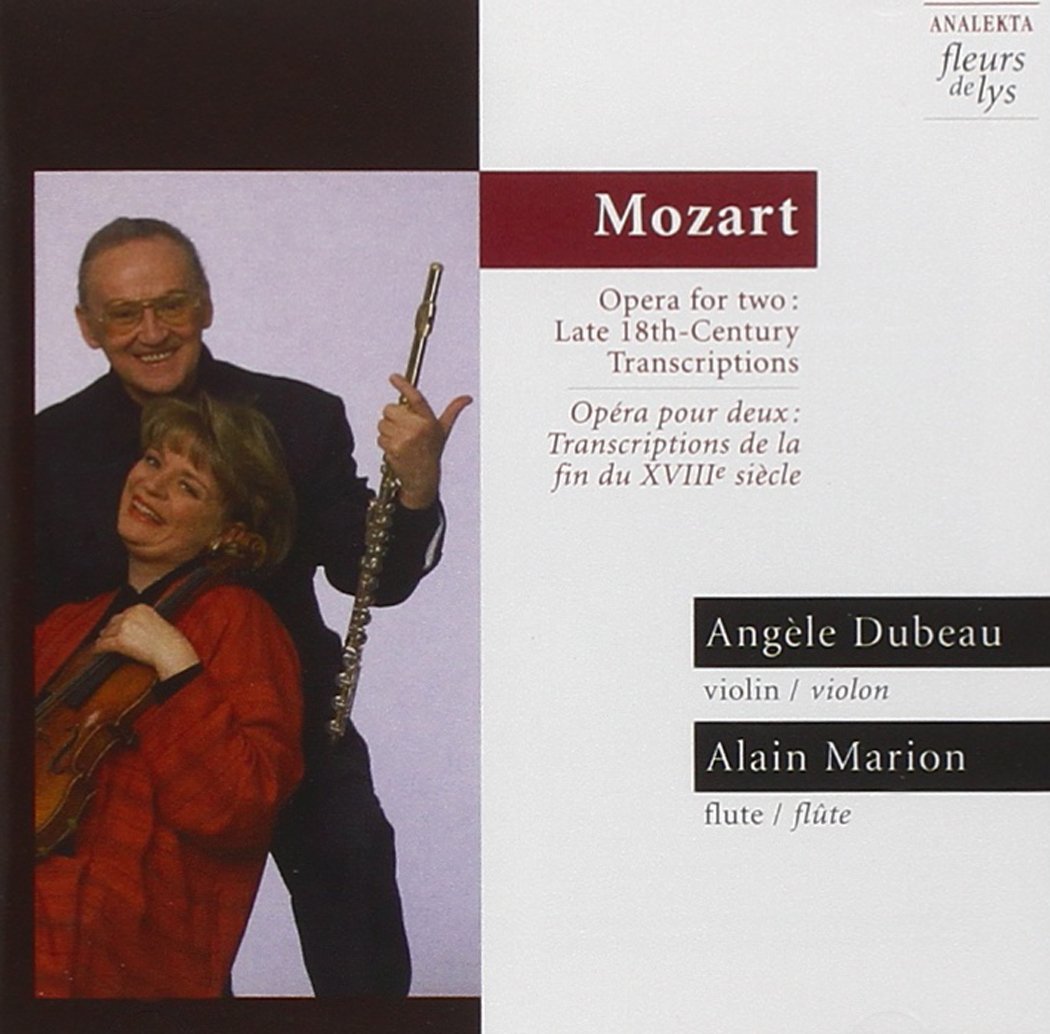 Mozart: Opera for two (Late 18th-Century Transcripts) / Dubeau, Marion - Very Good
