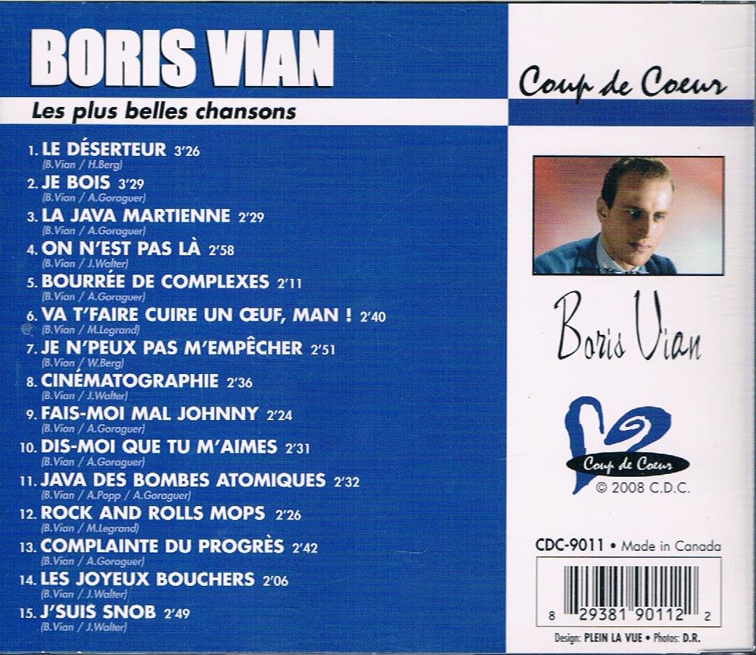 Coup De Coeur [Audio CD] Vian, Boris