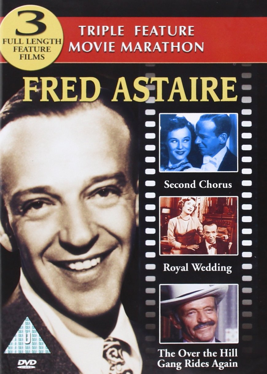 Fred Astaire triple feature w/ Second Chorus-Royal Wedding-Over The Hill Gang Rides Again [DVD] - Very Good