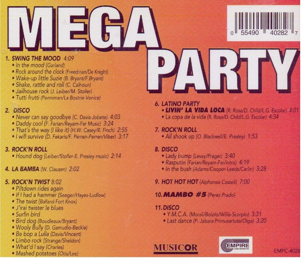 Mega Party / Medley of Swing the mood - Medley Disco - Medley Rock'N Twist [Audio CD] Mega Party Band