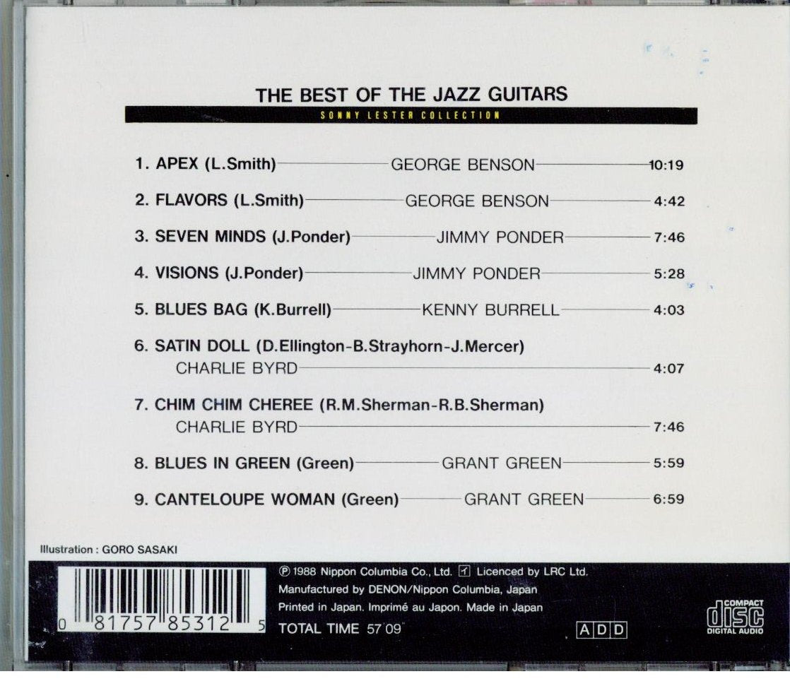 Best of Jazz Guitars [Audio CD] Benson; Ponder and Burrell - Very Good