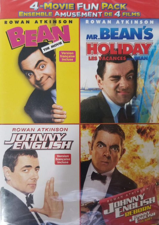 4-Movie Fun Pack (Bean the Movie/Mr. Bean's Holiday/Johnny English/Johnny English: Reborn)(Bilingual Packaging) [DVD] - Very Good