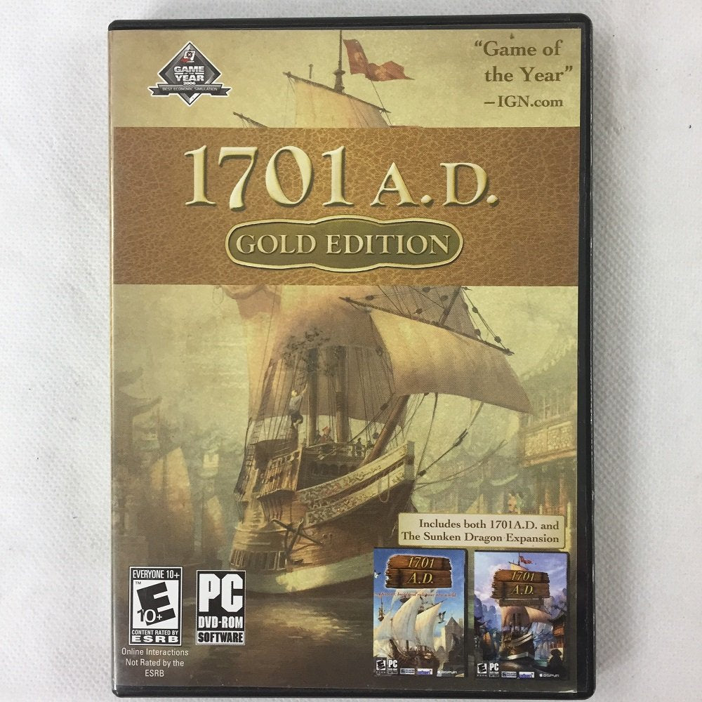 1701 A.D. Gold Edition with 1701 A.D. Sunken Dragon Expansion [video game] - Good