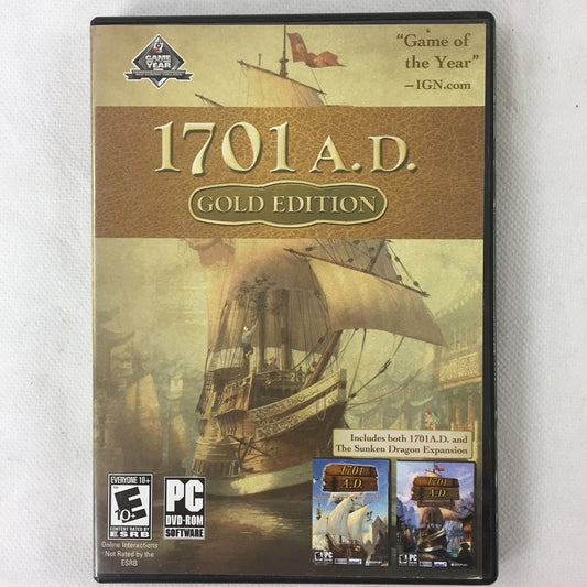 1701 A.D. Gold Edition with 1701 A.D. Sunken Dragon Expansion [video game] - Good