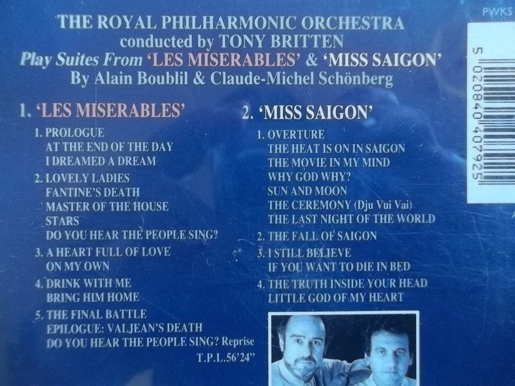 Miss Saigon/Les Miserables: Pl [Audio CD] Royal Philharmonic Orchestra - Very Good