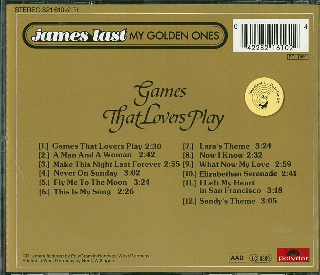 Games That Lovers Play [Audio CD] Last, James