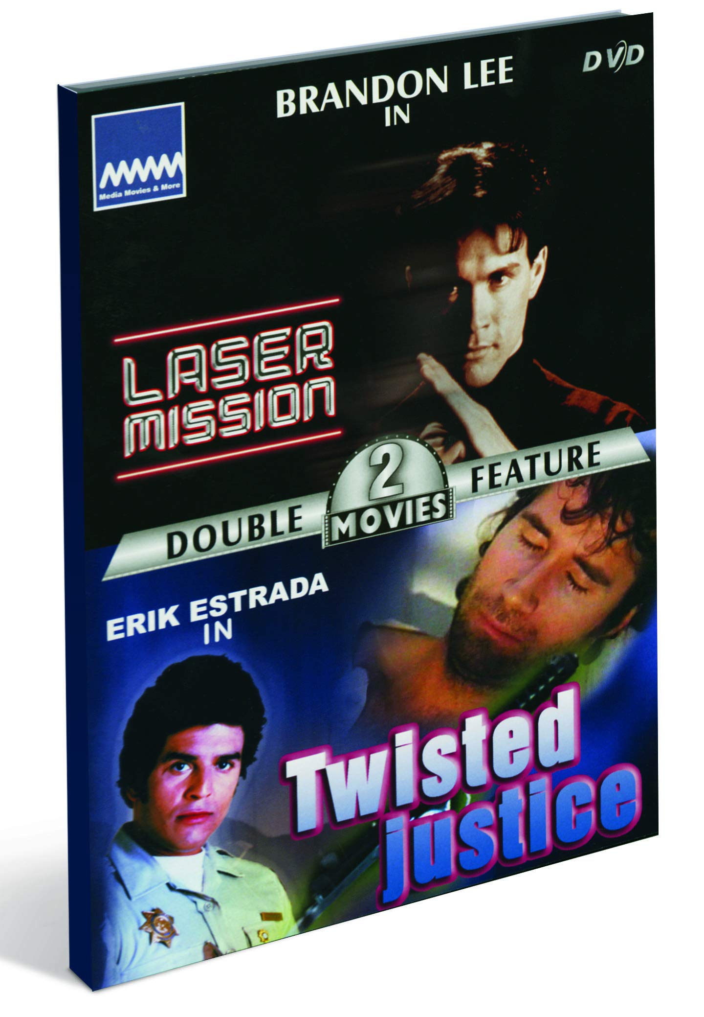 Erik Estrada / Brandon Lee // Double Feature, Twisred Justice / Laser Mission [DVD] - Very Good