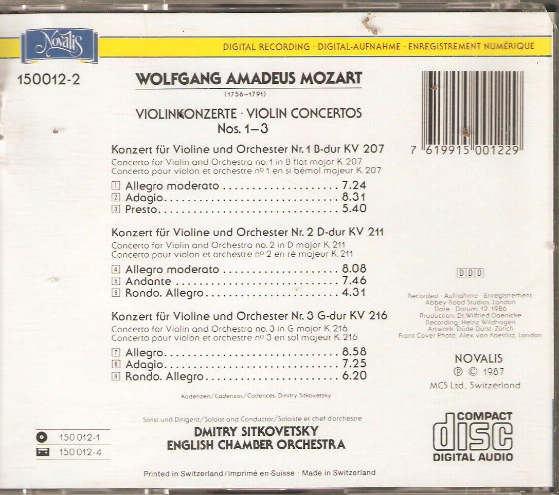 Violinkonzerte 1-3 [Audio CD] - Very Good