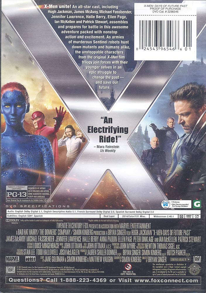 X-Men Days of Future Past [DVD]