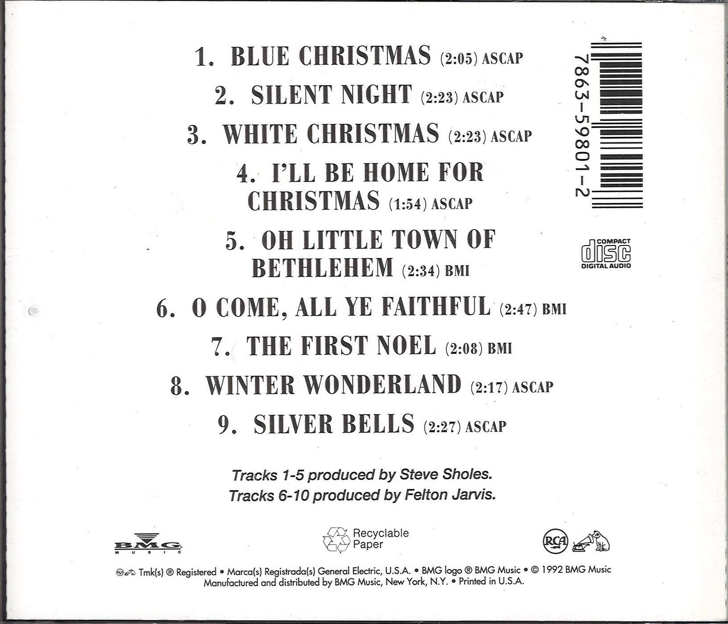 Christmas Classics [Audio CD] Presley, Elvis - Good