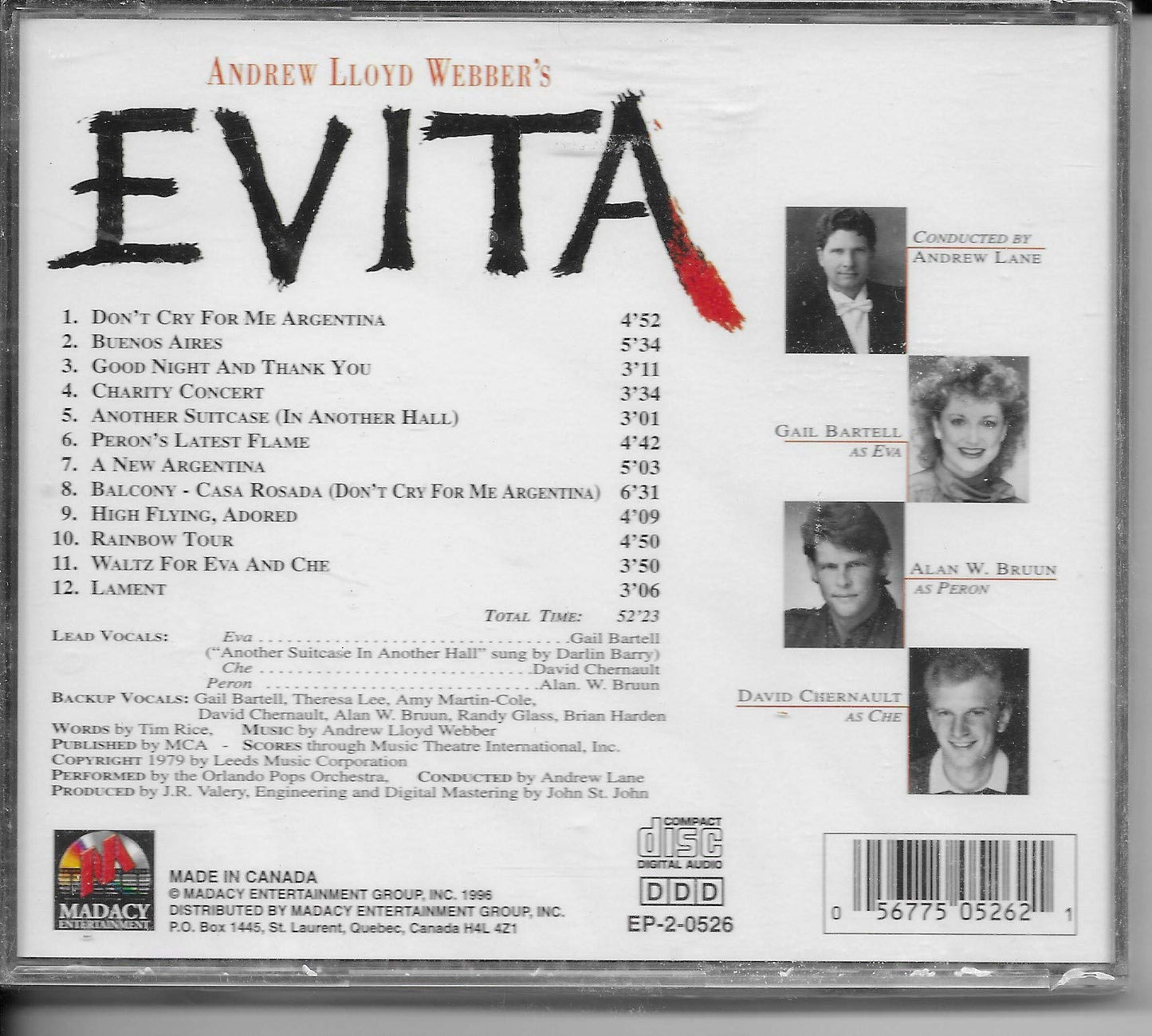 Evita [Audio CD] Orlando Pops Orchestra