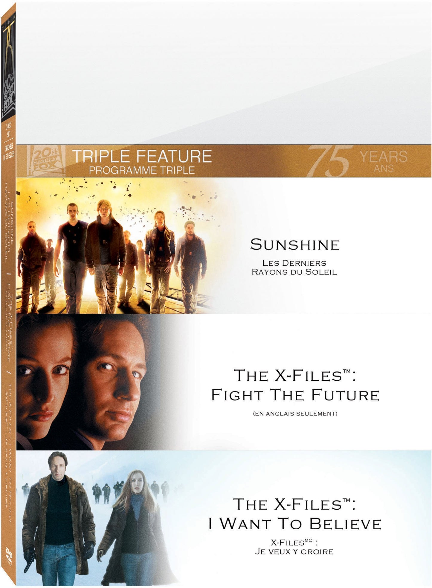 X-Files: Fight the Future/I Want to Believe/Sunshine (Triple Feature) (Bilingual) [DVD] - Very Good