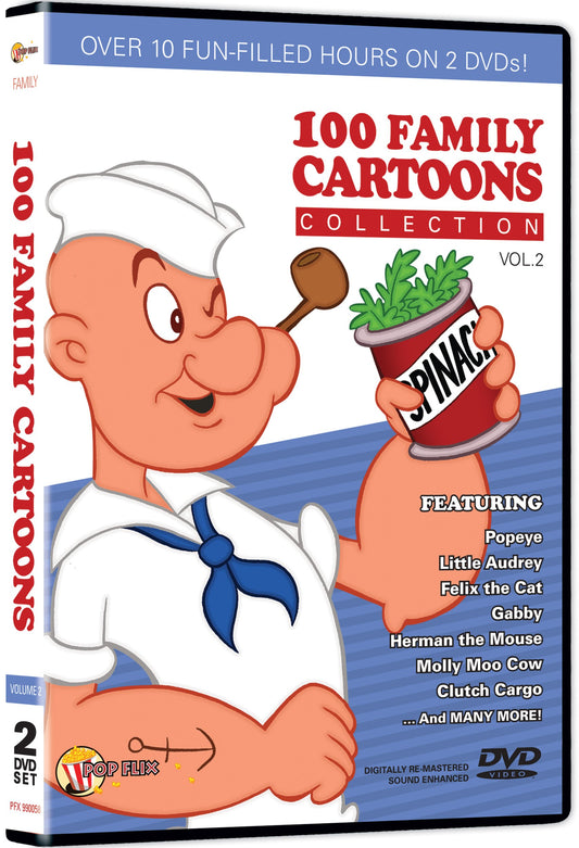 100 Family Cartoons Coll. V2. [DVD] - Very Good