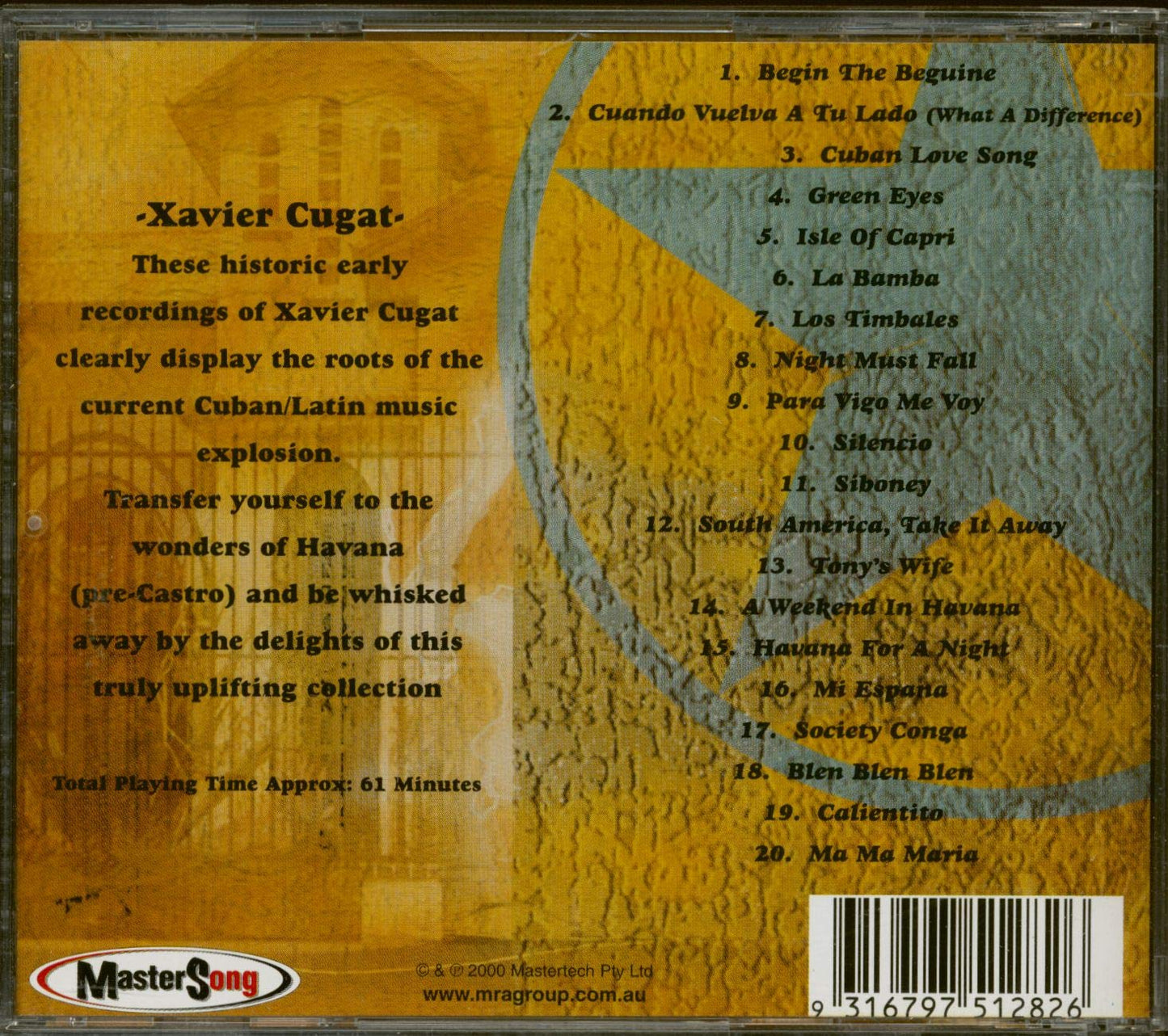 Weekend In Havana [Audio CD] Cugat, Xavier