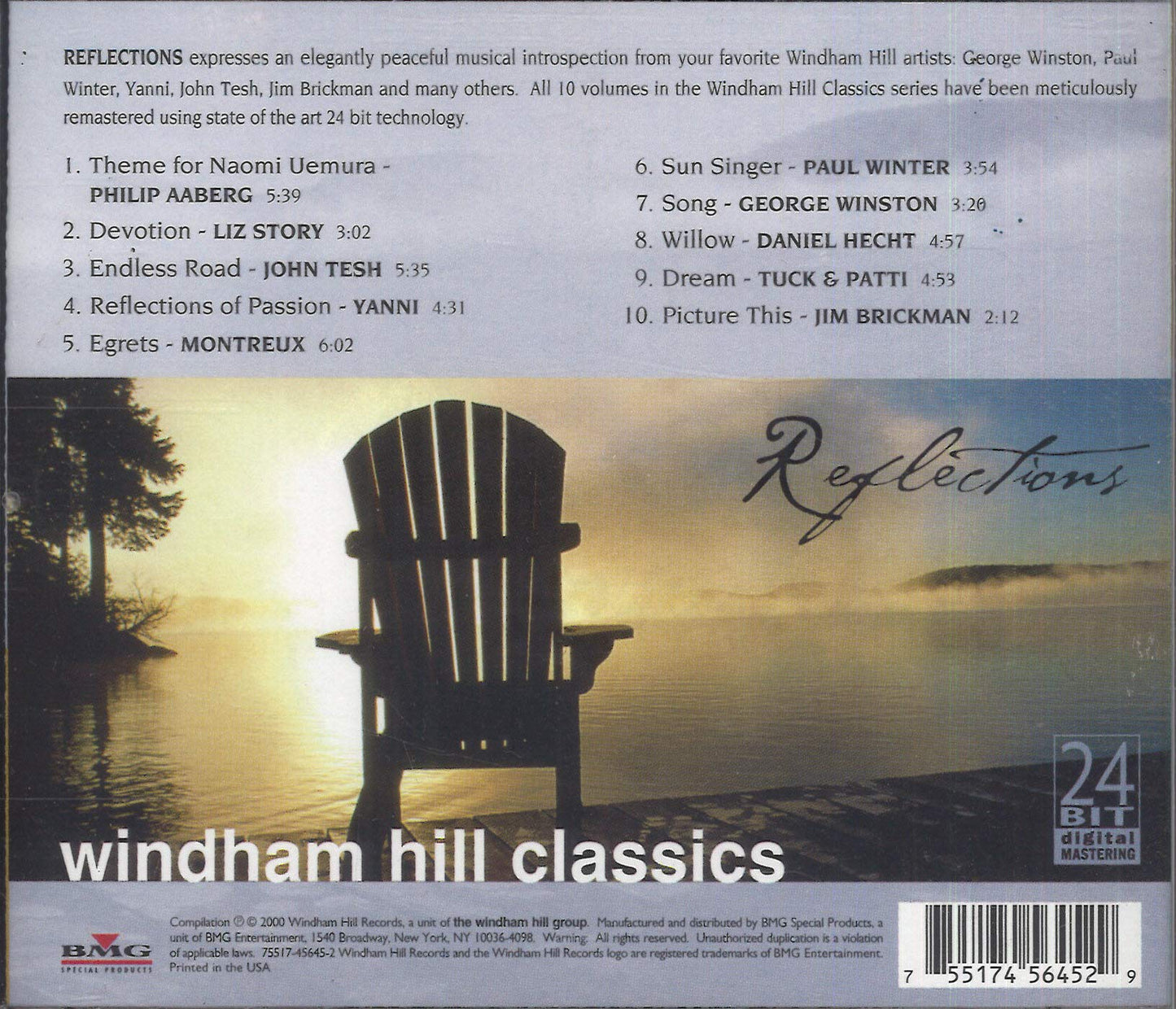 Windham Hill Classics: Reflections [Audio CD] Various Artists - Very Good