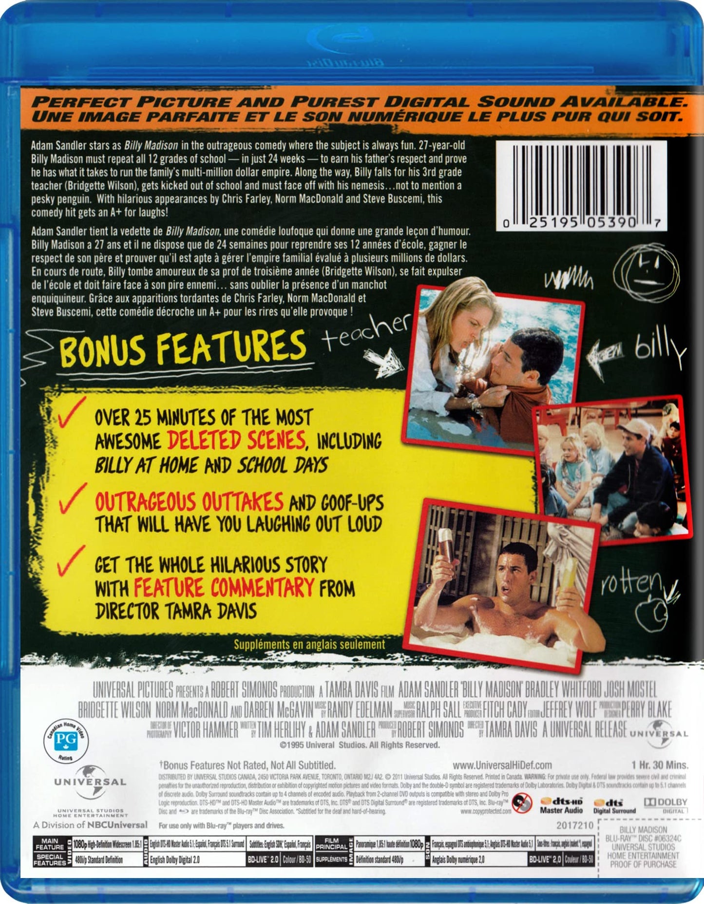 Billy Madison [Blu-ray] (Bilingual) [Blu-ray]